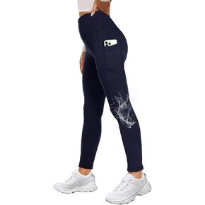 GAYHAY Fleece Lined Leggings Women - Thermal Winter Warm Water Resistant High Waisted Running Hiking Pants with Pockets