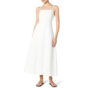 The Drop Women's Daphne Square Neck Linen Maxi Dress