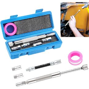Meonum 7862 Grease Joint Cleaner Kit, Hardened/Clogged Impact Fitting Cleaner for Flushing Out Hardened Grease from Shafts, Bushings, Joints