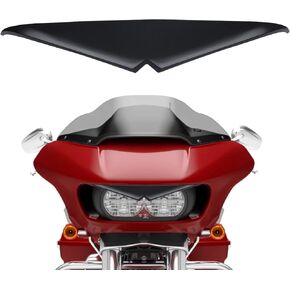 Headlight Eyebrow Sticker Fit for Road Glide 2015-Up, Glossy Black Eyebrow Eyelids Trim Cover Compatible for Harley Davidson Road Glide Upper Decoration Cover Motorcycle