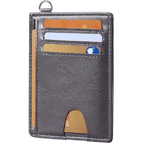 Mayski Slim Minimalist Wallet, Front Pocket Wallets, RFID Blocking, Credit Card Holder for Men & Women(Litchi Pink)