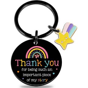 Teacher Appreciation Gifts Thank You Keychain Best Teacher Gifts Teachers Day Gift Teachers Christmas Birthday Gift Thank You for Being Such An Important Piece of My Story