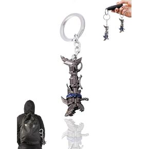 Mulimot Shark Bone Keychain, jin-x adaptation Alloy Bazooka keychain for Holiday Gifts & Souvenirs for Anime and Gaming Fans