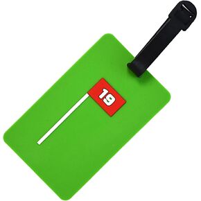 Golf Bag Tag – Blue Golf Cart Silicone Luggage Tag, Waterproof & Durable Golf Accessory for Bags & Travel, Secure Strap for Quick Identification, Great for Golfers & Travel Use