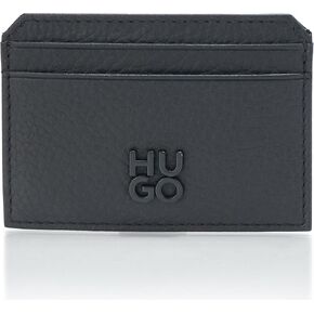 HUGO, Nesh Stacked Logo Card Case, Catfish Black, One Size