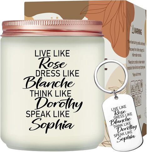 Maybeone Golden Girls Merchandise for Women - Live like Rose - The Golden Girls Candle Gifts for Fans - Golden Girls Birthday Christmas Gifts for Friend Sister Mom Grandma in Saudi Arabia