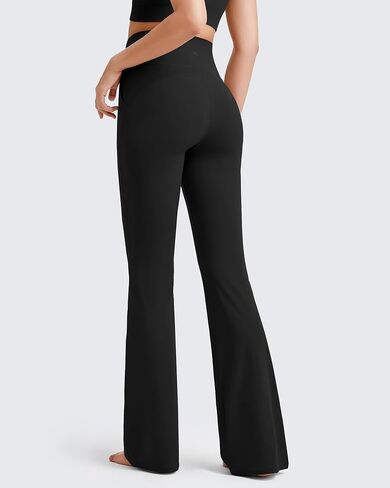 G4Free BareFeel Flare Yoga Pants Women High Waisted Flared Leggings with Pockets Casual Bootcut Pants Petite/Regular/Tall in Kuwait