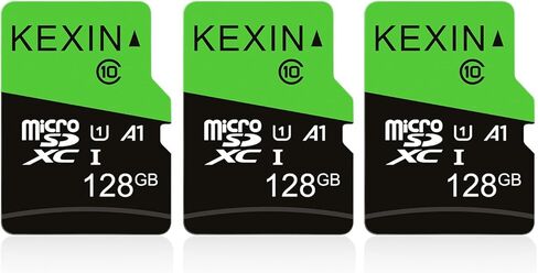 بطاقة ذاكرة KEXIN Micro SD سعة 64 جيجابايت مع محول SD بطاقة ذاكرة microSDXC UHS-I C10 U1 بطاقة Micro SD عالية الدقة وبطاقة TF عالية السرعة للهواتف الذكية والكمبيوتر اللوحي وكاميرا داش وكاميرا بدون طيار ووحدة تحكم ألعاب بدون طيار، 64 جم 3 عبوات in Kuwait