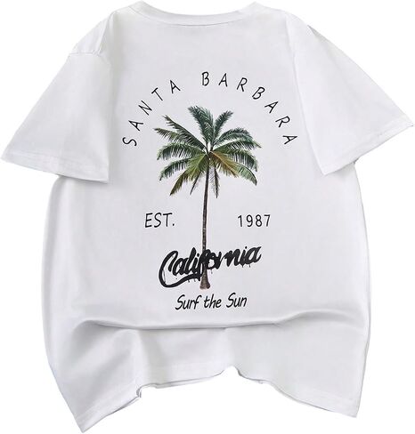 Boy's Tropical Graphic Tees Crewneck Short Sleeve Casual T Shirt Summer Tops in Saudi Arabia