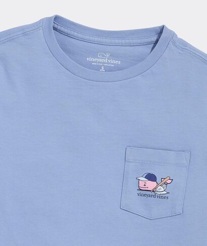 vineyard vines Boys' Baseball Player Whale Short-Sleeve Pocket Tee in Saudi Arabia