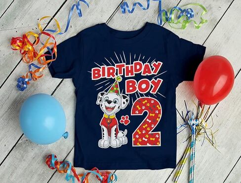 Tstars Paw Patrol Construction Digging Being 2 Gifts for Two Years Old Boy Rubble 2nd Birthday Toddler Kids T-Shirt in Saudi Arabia