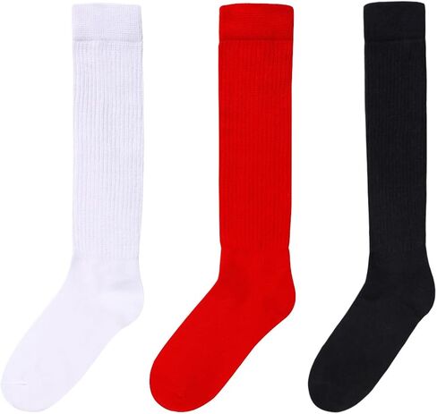 Zmart Slouch Scrunch Socks for Women - Knee Tube Socks for 80S, 90S, 3-4 Pairs, in Saudi Arabia