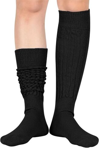 Zmart Slouch Scrunch Socks for Women - Knee Tube Socks for 80S, 90S, 3-4 Pairs, in Saudi Arabia