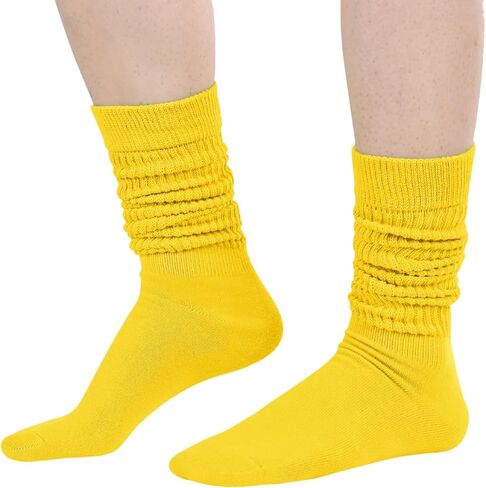 Zmart Slouch Scrunch Screrch for Women - Sknee Tube Socks for 80s ، 90s ، 3-4 Pairs ، in Kuwait