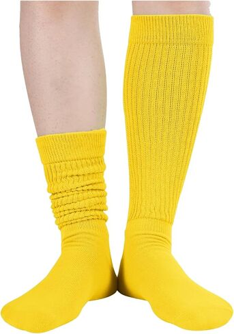 Zmart Slouch Scrunch Screrch for Women - Sknee Tube Socks for 80s ، 90s ، 3-4 Pairs ، in Kuwait