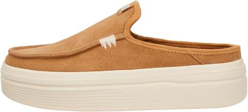Hey Dude Women's Austin Lift Leather White Size 7 | Women's Shoes | Women Slip-on Loafers | Comfortable & Light-Weight in Saudi Arabia