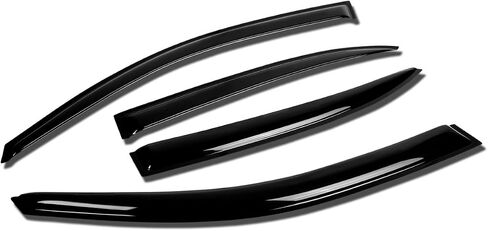 DNA MOTORING WVS-T2-0017 Window Visor Deflector Rain Guard (14-17 Chevy Silverado/GMC Sierra 2-Dr Standard Cab), 1 Pack,Dark Smoke in Saudi Arabia