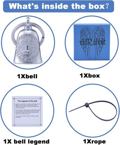 Motorcycle Viking Bell - Motorcycle Angel Bell for Men and Women, Motorcycle Accessories in Saudi Arabia