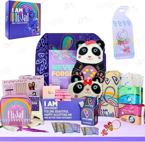 First Period Kit Gift for Girls 9-12 - Period Starter Kit for Tweens 10-12 - Essentials for Teens & Preteens - Period Packs for Young Girls First time (Panda) in Saudi Arabia
