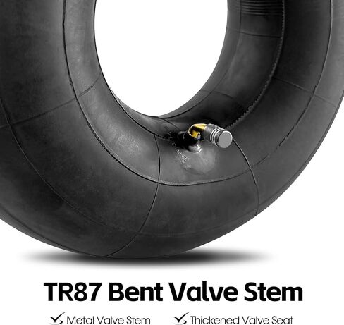 Heavy Duty 15x6.00-6" Inner Tube, Replacement 6.00/6.50-6 Lawn Mower Tire Tube with TR87 Bent Valve Stem for Snow Blower, Yard Tractors, Wheelbarrows, Go Kart, Golf Cart, ATV 2 Pack in Kuwait