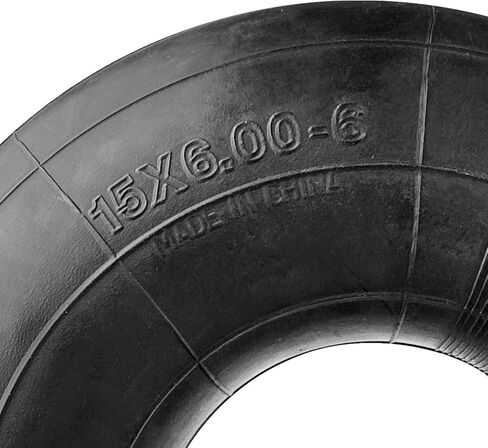 Heavy Duty 15x6.00-6" Inner Tube, Replacement 6.00/6.50-6 Lawn Mower Tire Tube with TR87 Bent Valve Stem for Snow Blower, Yard Tractors, Wheelbarrows, Go Kart, Golf Cart, ATV 2 Pack in Kuwait