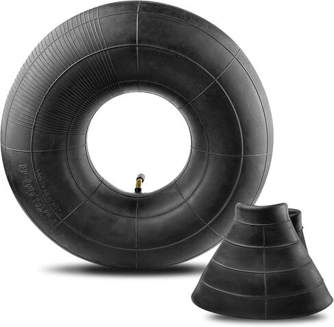 Heavy Duty 15x6.00-6" Inner Tube, Replacement 6.00/6.50-6 Lawn Mower Tire Tube with TR87 Bent Valve Stem for Snow Blower, Yard Tractors, Wheelbarrows, Go Kart, Golf Cart, ATV 2 Pack in Kuwait