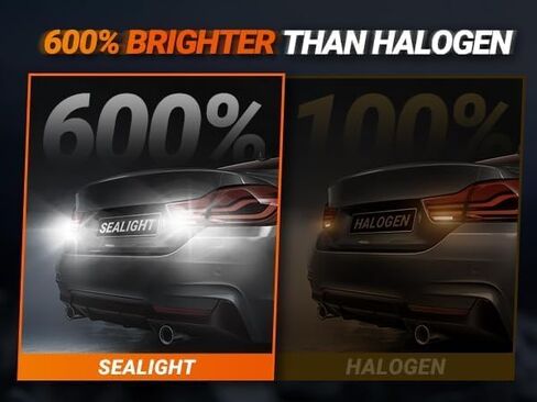 SEALIGHT 1157 LED Bulb White, Anti Hyper Flashing 7528 BAY15D LED Bulbs for Reverse Light, Turn Signal Light, Parking DRL Tail Brake Lights, 6000K White, 2 Pack in Saudi Arabia