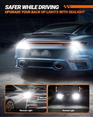 SEALIGHT 1157 LED Bulb White, Anti Hyper Flashing 7528 BAY15D LED Bulbs for Reverse Light, Turn Signal Light, Parking DRL Tail Brake Lights, 6000K White, 2 Pack in Saudi Arabia