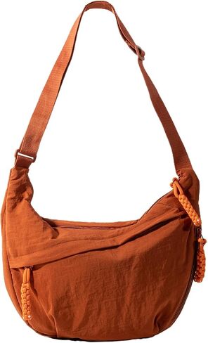 Hobo Bag for Women Men Crescent Crossbody Bag Small Shoulder Nylon Dumpling Bag with Adjustable Strap in Kuwait