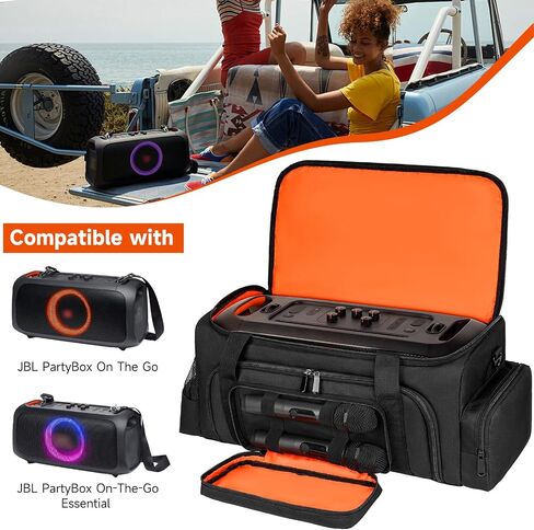 Carrying Case Compatible for JBL PartyBox On The Go Speaker,Travel Storage Bag Fits for PartyBox On-The-Go Protable Speaker,Case Only,No Shoulder Strap in Saudi Arabia