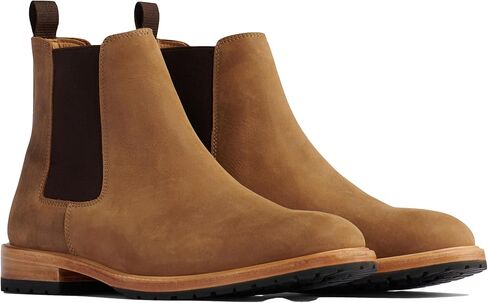 Nisolo Men's Marco Everyday Chelsea Boots, Designed for Casual & Any Occasion, 1" Heel Height, Soft Leather Construction, Cushioned Memory Foam Insole for Comfort, Slip-Proof, True to Size in Saudi Arabia