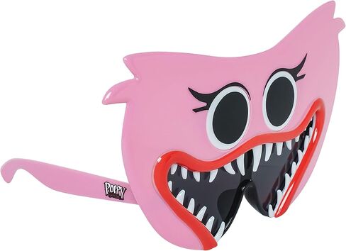 Sun-Staches Official Poppy's Playtime Sunglasses | Kissy Missy or Huggy Wuggy Costume Accessory | One Size Fits Most Kids in Saudi Arabia
