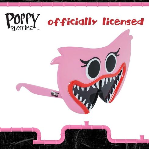 Sun-Staches Official Poppy's Playtime Sunglasses | Kissy Missy or Huggy Wuggy Costume Accessory | One Size Fits Most Kids in Saudi Arabia