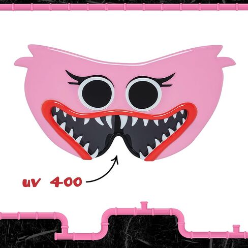Sun-Staches Official Poppy's Playtime Sunglasses | Kissy Missy or Huggy Wuggy Costume Accessory | One Size Fits Most Kids in Saudi Arabia
