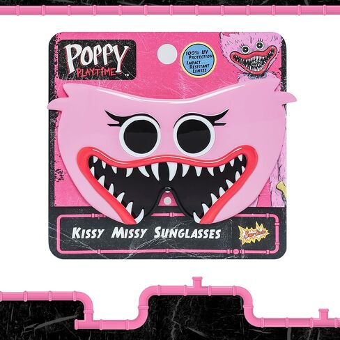 Sun-Staches Official Poppy's Playtime Sunglasses | Kissy Missy or Huggy Wuggy Costume Accessory | One Size Fits Most Kids in Saudi Arabia