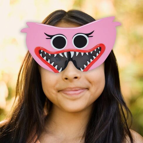 Sun-Staches Official Poppy's Playtime Sunglasses | Kissy Missy or Huggy Wuggy Costume Accessory | One Size Fits Most Kids in Saudi Arabia