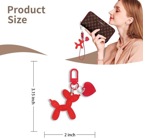 Balloon Dog Keychain Bag Bag Carm Pass Parse Excessories in Kuwait