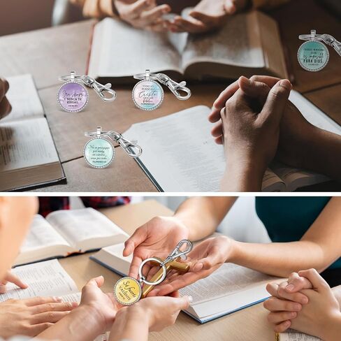 30 Pcs Father's Day Christian Gift Spanish Bible Verse Keychain Scripture Quote Inspirational Gifts for Man in Kuwait