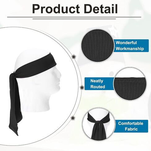 PATIKIL Head Ties Headbands, Ninja Karate Headband Adjustable Sports Tie Sweat Wicking Workout Head Band in Saudi Arabia