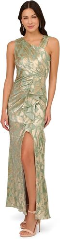 Adrianna Papell Women's Foil Asymmetric Gown in Kuwait