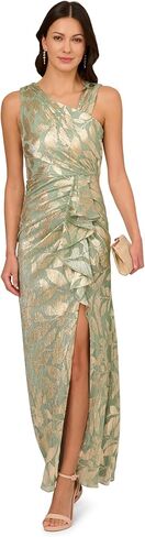 Adrianna Papell Women's Foil Asymmetric Gown in Kuwait