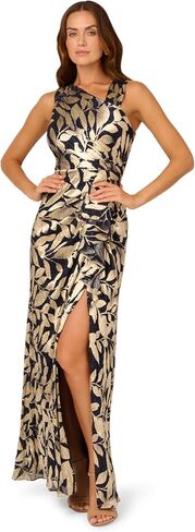 Adrianna Papell Women's Foil Asymmetric Gown in Kuwait