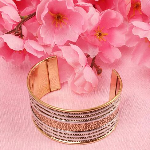 Touchstone Indian Bollywood Handcrafted Slip In Easy To Wear Stylish Wrist Enhancer Designer Broad Jewelry Cuff Bracelet For Women and Men. in Saudi Arabia