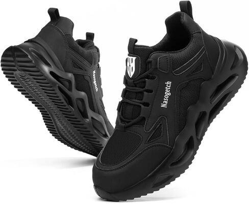 Nasogetch Steel Toe Shoes for Men Women Lightweight Work Shoes Wide Comfortable Safety Sneakers Puncture Proof in Saudi Arabia