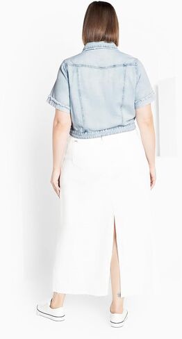 City Chic Plus Size Jacket, Ariadne Denim Jacket in Saudi Arabia
