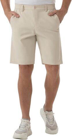 SIX ISLANDS Men's Golf Hybrid Shorts 9 Inch Inseam with Pockets Quick Dry Stretch Flat Front Casual Work Dress Shorts for Men in Kuwait