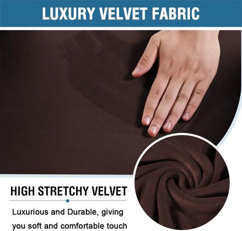 H.VERSAILTEX Velvet Gaming Chair Covers Stretch Computer Chair Cover Office Chair slipcovers Desk Chair Covers Reclining Racing Gamer Chair Protector Armchair Covers Without Chair 2 Piece，Black in Saudi Arabia