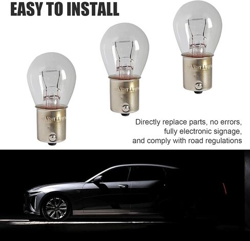 10 PCS 1156 Turn Signal Light, P21 W 1141 S25 12 V 21 W BA15S High Brightness Halogen Bulb, Quartz Glass Waterproof Indicator Bulb Replacement, for Most Cars Trucks Motorcycles (White) in Saudi Arabia