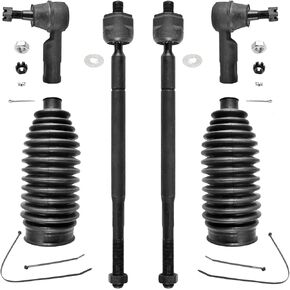 ASTARPRO - 6pcs Front Tie Rod Ends Inner and Outer Complete Kit with Boots Compatible with 1992-2001 Toyota Camry Avalon Sienna Solara & Lexus ES300