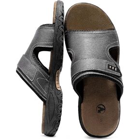 Mixin Mens Slide Sandals زلة عرضية على صندل الشاطئ مع حزام قابل للتعديل للصيف